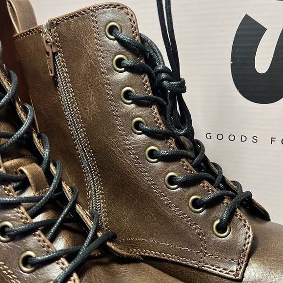 SO Brand New Lace Up / Zippered Women’s Brown Boots 8.5 - Picture 3 of 14